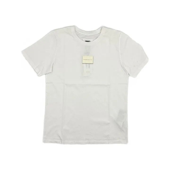 Maison Margiela MM6 Maison Margiela White Letter Print T-Shirt 0079 Size S / US 4 / IT 40 - 2 Thumbnail