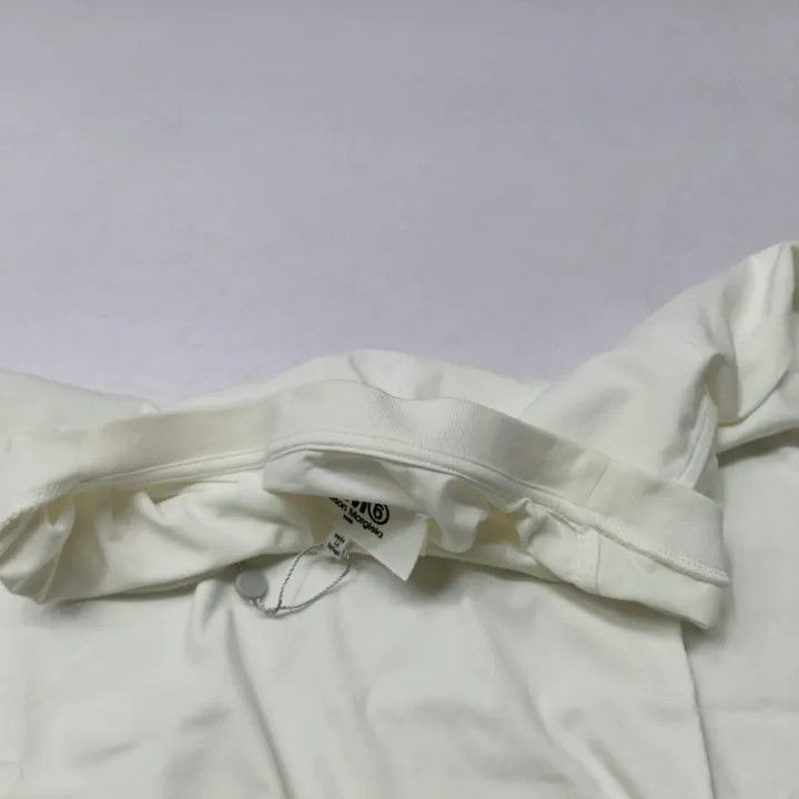 Maison Margiela MM6 Maison Margiela White Logo T-Shirt for Women 0079 Size M / US 6-8 / IT 42-44 - 9 Thumbnail