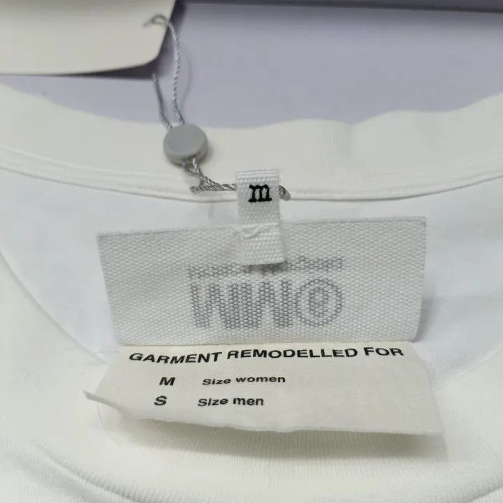 Maison Margiela MM6 Maison Margiela White Logo T-Shirt for Women 0079 Size M / US 6-8 / IT 42-44 - 4 Thumbnail