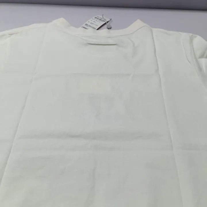 Maison Margiela MM6 Maison Margiela White Logo T-Shirt for Women 0079 Size M / US 6-8 / IT 42-44 - 7 Thumbnail
