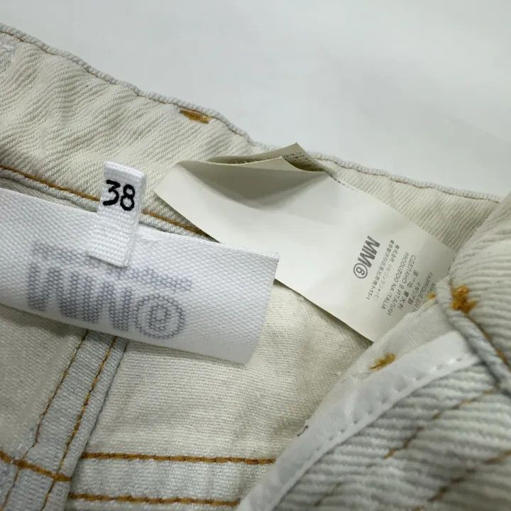 Maison Margiela MM6 Maison Margiela White Minimalist Denim Skirt 0079 Size 38" / US 16 / IT 52 - 6 Thumbnail