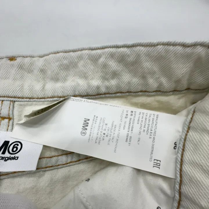 Maison Margiela MM6 Maison Margiela White Minimalist Denim Skirt 0079 Size 38" / US 16 / IT 52 - 7 Thumbnail