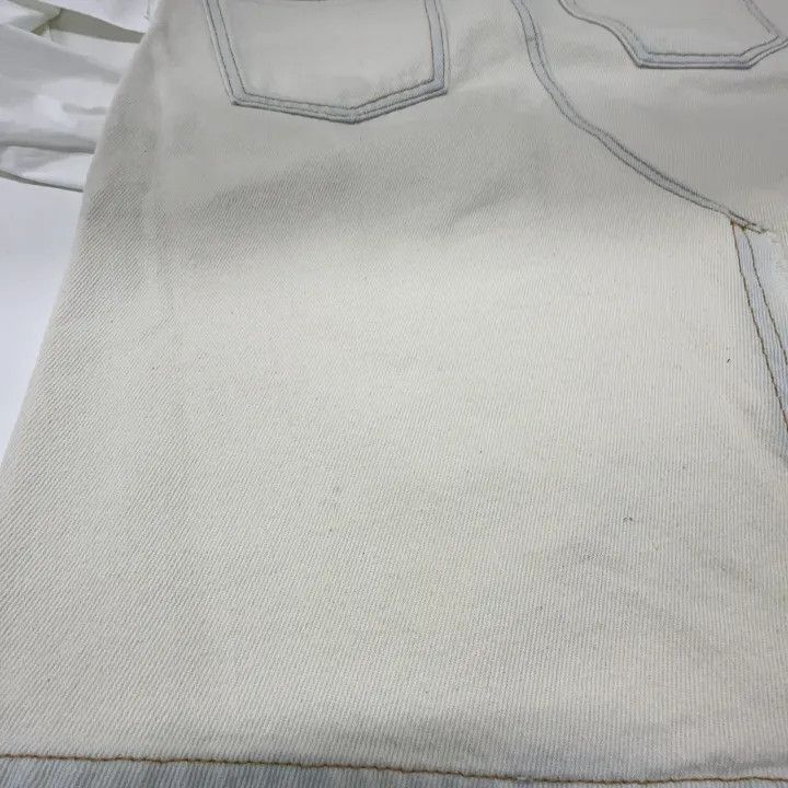Maison Margiela MM6 Maison Margiela White Minimalist Denim Skirt 0079 Size 38" / US 16 / IT 52 - 9 Thumbnail