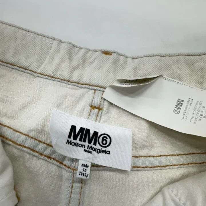 Maison Margiela MM6 Maison Margiela White Minimalist Denim Skirt 0079 Size 38" / US 16 / IT 52 - 5 Thumbnail