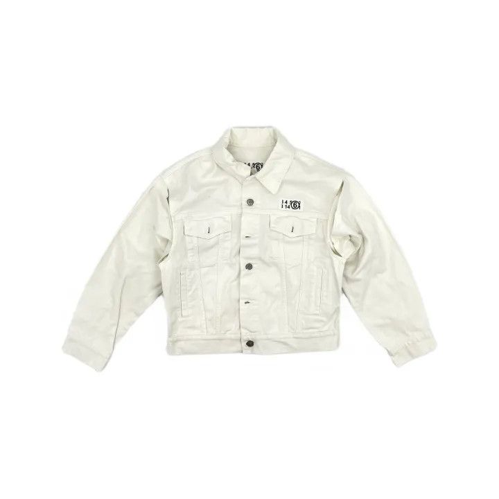 Maison Margiela MM6 Maison Margiela White Detachable Sleeve Denim Jacket 0079 Size S / US 4 / IT 40 - 2 Thumbnail