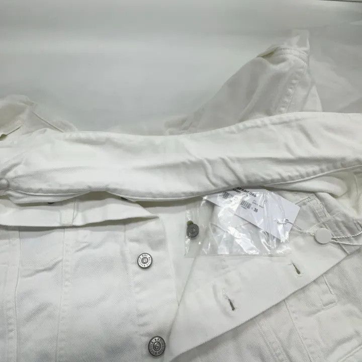 Maison Margiela MM6 Maison Margiela White Detachable Sleeve Denim Jacket 0079 Size S / US 4 / IT 40 - 7 Thumbnail