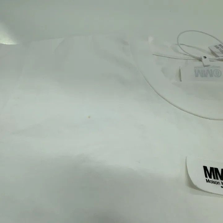 Maison Margiela MM6 Maison Margiela White Cropped T-Shirt 0079 Size S / US 4 / IT 40 - 8 Thumbnail