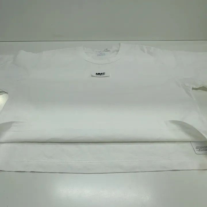 Maison Margiela MM6 Maison Margiela White Cropped T-Shirt 0079 Size S / US 4 / IT 40 - 10 Thumbnail