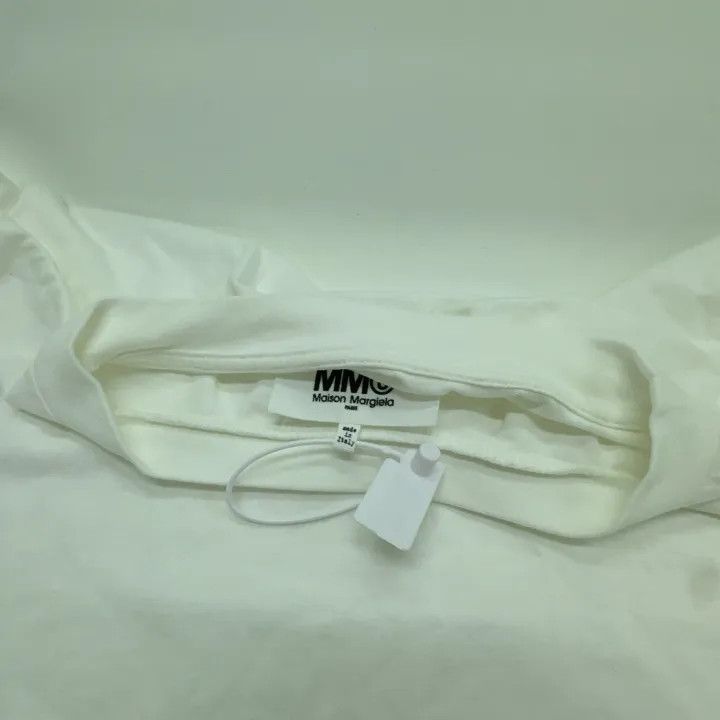 Maison Margiela MM6 Maison Margiela White Cropped T-Shirt 0079 Size S / US 4 / IT 40 - 7 Thumbnail