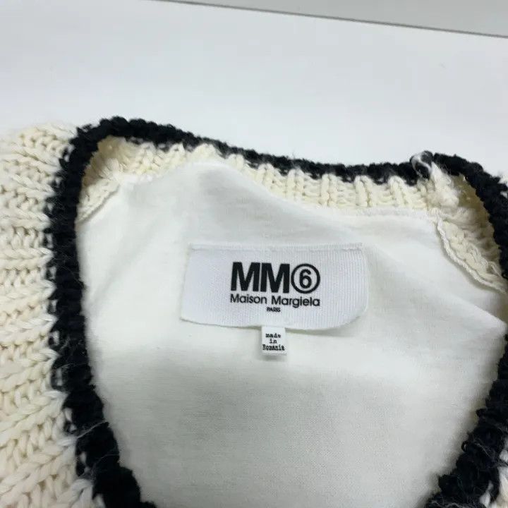 Maison Margiela MM6 Maison Margiela White Knit Sweater Women 0079 Size XS / US 0-2 / IT 36-38 - 4 Thumbnail