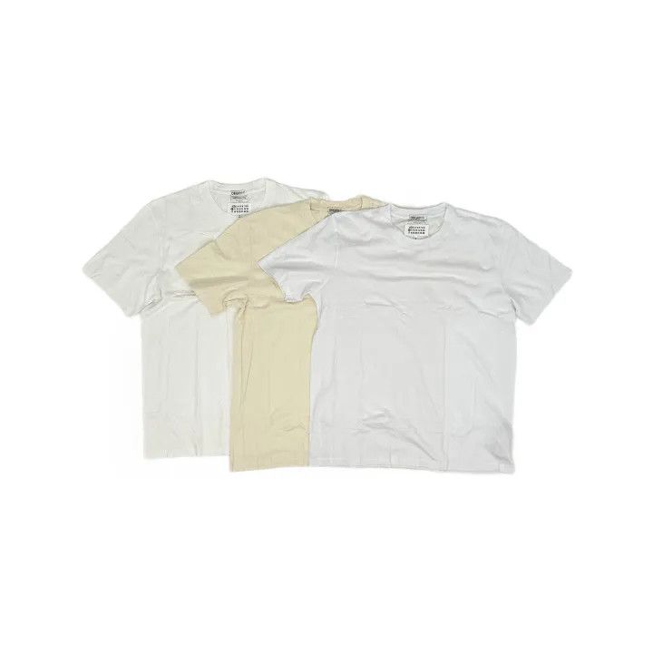 Maison Margiela Maison Margiela SS23 Basic White T-Shirt Set 0079 Size XL / US 12-14 / IT 48-50 - 2 Thumbnail
