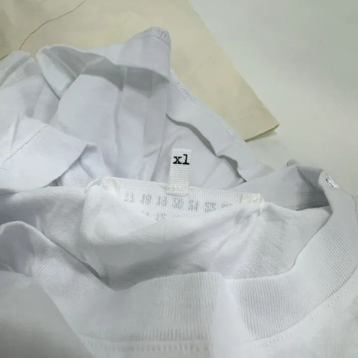 Maison Margiela Maison Margiela SS23 Basic White T-Shirt Set 0079 Size XL / US 12-14 / IT 48-50 - 6 Thumbnail