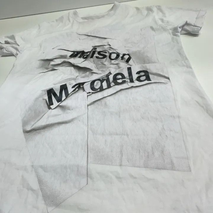 Maison Margiela Maison Margiela White Logo Print Short Sleeve T-Shirt 0079 Size XS / US 0-2 / IT 36-38 - 8 Thumbnail