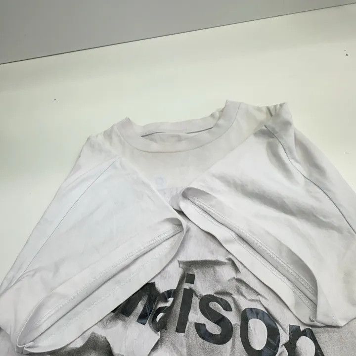 Maison Margiela Maison Margiela White Logo Print Short Sleeve T-Shirt 0079 Size XS / US 0-2 / IT 36-38 - 12 Thumbnail