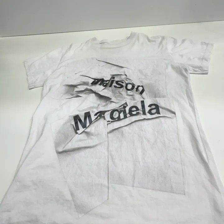 Maison Margiela Maison Margiela White Logo Print Short Sleeve T-Shirt 0079 Size XS / US 0-2 / IT 36-38 - 10 Thumbnail