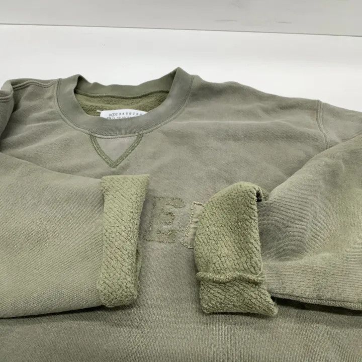 Maison Margiela Maison Margiela SS23 Olive Green Cropped Sweatshirt 0079 Size M / US 6-8 / IT 42-44 - 8 Thumbnail