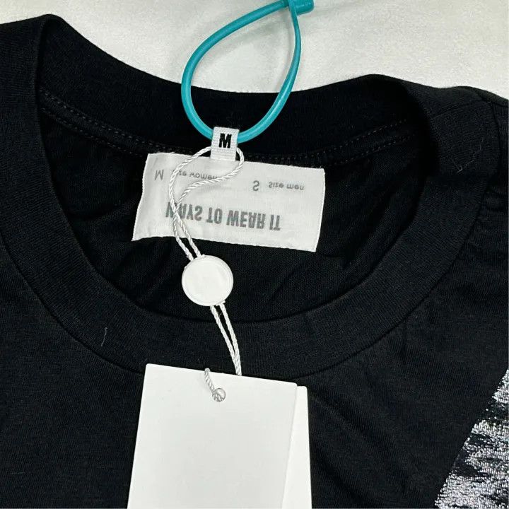 Maison Margiela MM6 Maison Margiela Black Logo T-Shirt for Women 0079 Size M / US 6-8 / IT 42-44 - 2 Thumbnail