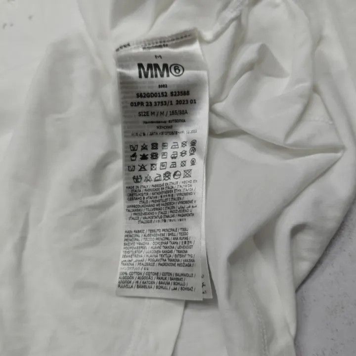 Maison Margiela MM6 Maison Margiela White Digital Print T-Shirt 0079 Size M / US 6-8 / IT 42-44 - 5 Thumbnail