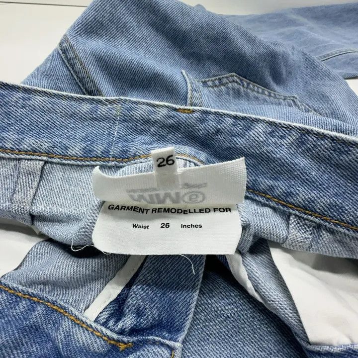 Maison Margiela MM6 Maison Margiela Blue Wide-Leg Jeans for Women 0079 Size 26" / US 2 / IT 38 - 4 Thumbnail