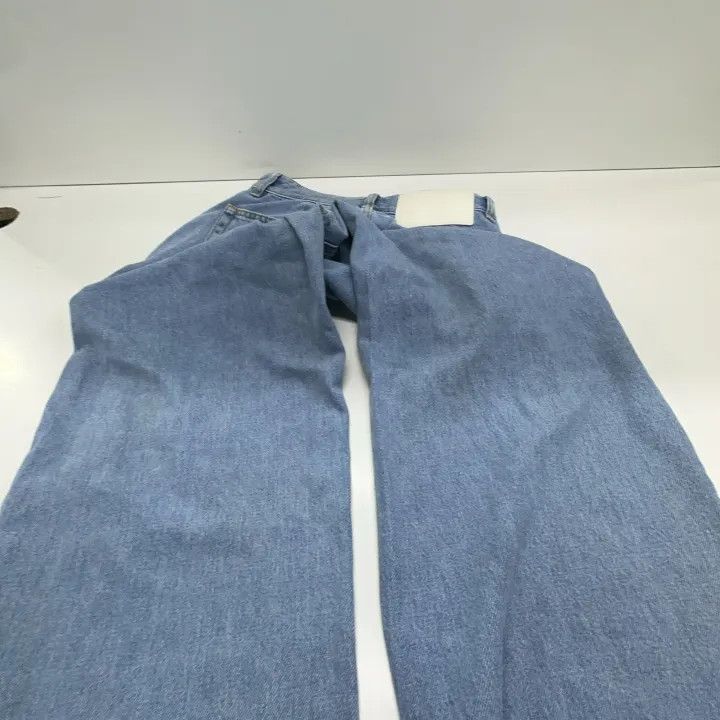 Maison Margiela MM6 Maison Margiela Blue Wide-Leg Jeans for Women 0079 Size 26" / US 2 / IT 38 - 12 Thumbnail