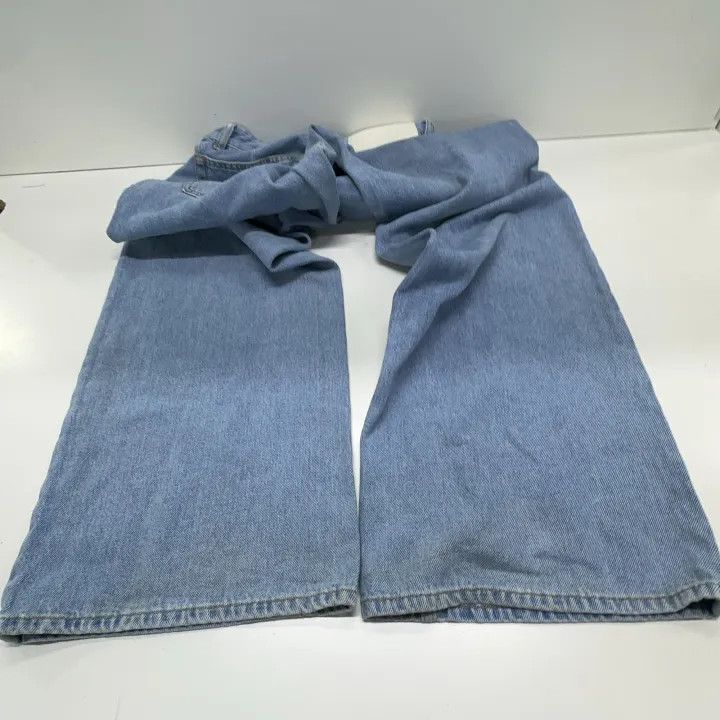 Maison Margiela MM6 Maison Margiela Blue Wide-Leg Jeans for Women 0079 Size 26" / US 2 / IT 38 - 13 Thumbnail