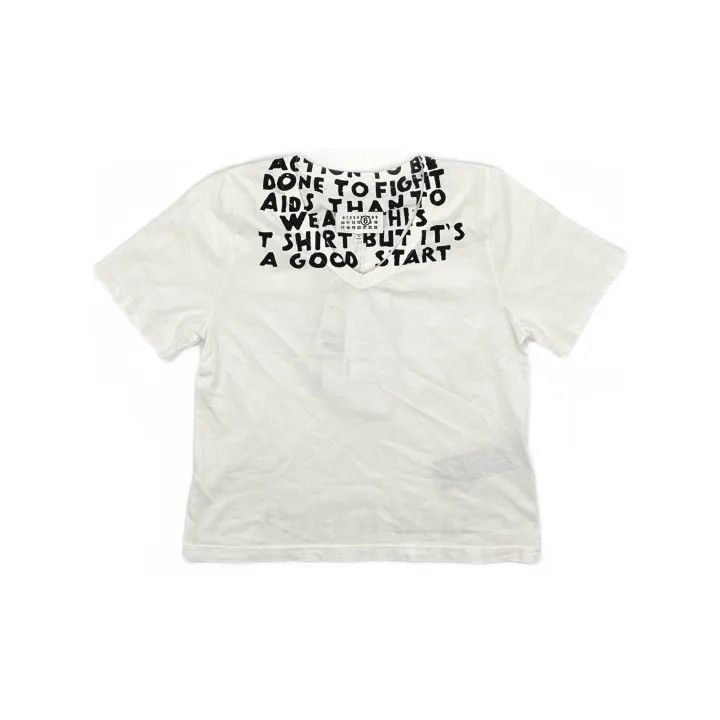 Maison Margiela MM6 Maison Margiela V-Neck Short Sleeve T-Shirt 0079 Size S / US 4 / IT 40 - 2 Thumbnail