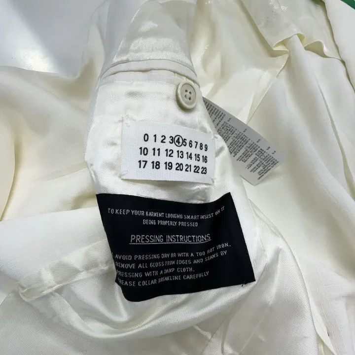 Maison Margiela Maison Margiela Women's Tailored Blazer in White 0079 Size M / US 6-8 / IT 42-44 - 6 Thumbnail