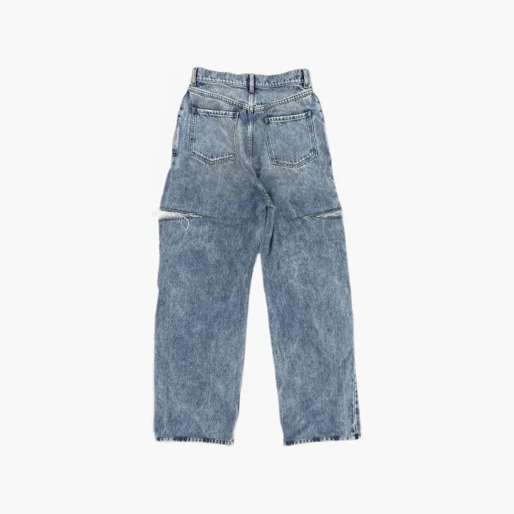 Maison Margiela Maison Margiela High-Waisted Distressed Denim Pants 0079 Size 40" / US 18 - 3 Thumbnail