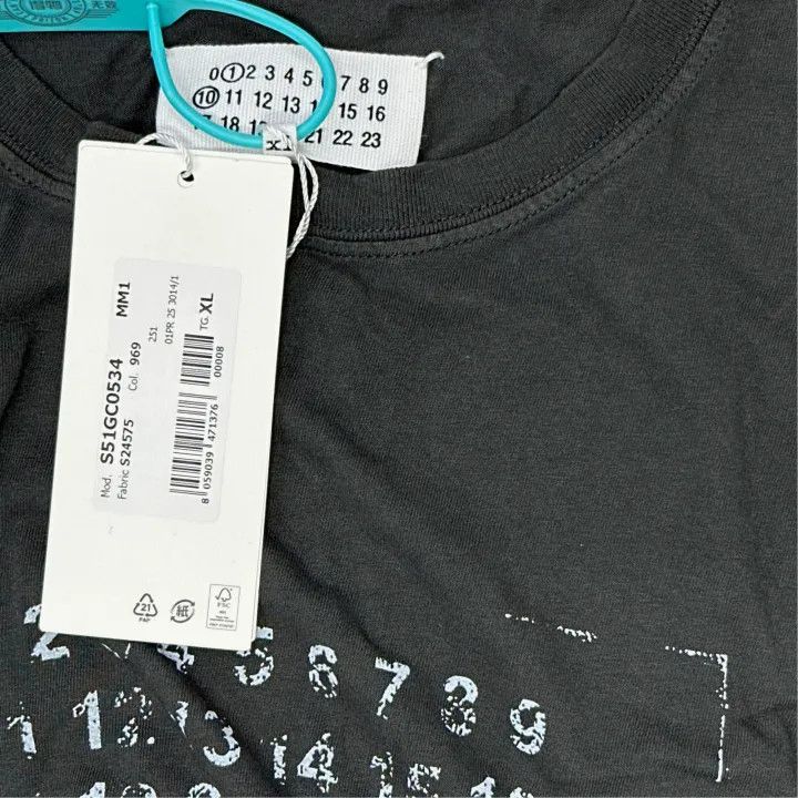 Maison Margiela Maison Margiela SS25 Logo Print Short Sleeve T-shirt 0079 Size XL / US 12-14 / IT 48-50 - 3 Thumbnail