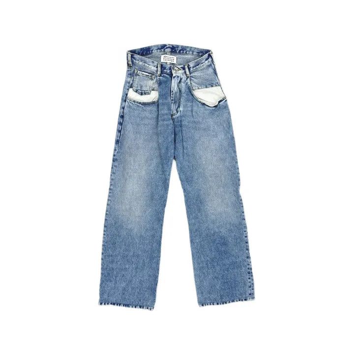 Maison Margiela Maison Margiela Blue Flared High-Waist Jeans 0079 Size 36" / US 14 / IT 50 - 2 Thumbnail