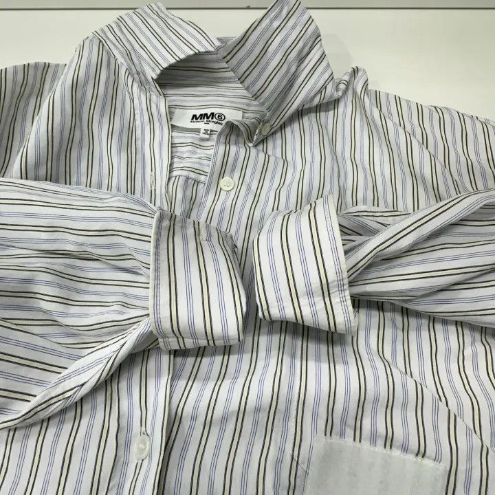 Maison Margiela Maison Margiela Striped Long Sleeve Shirt for Women 0079 Size S / US 4 / IT 40 - 8 Thumbnail