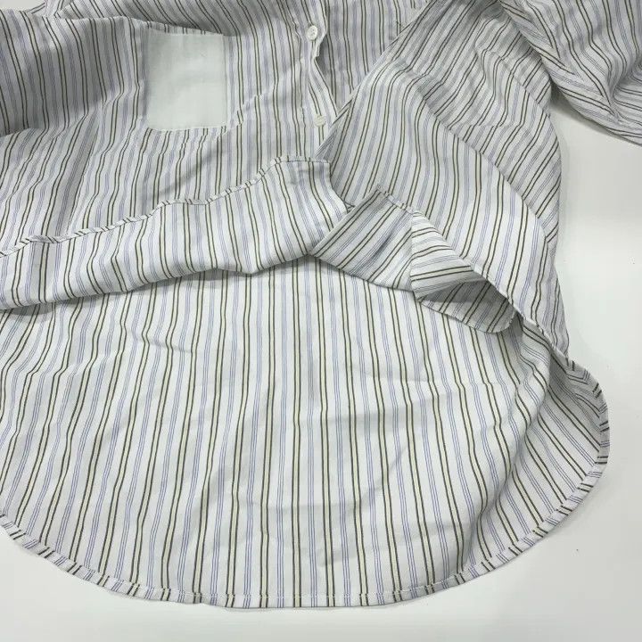 Maison Margiela Maison Margiela Striped Long Sleeve Shirt for Women 0079 Size S / US 4 / IT 40 - 9 Thumbnail