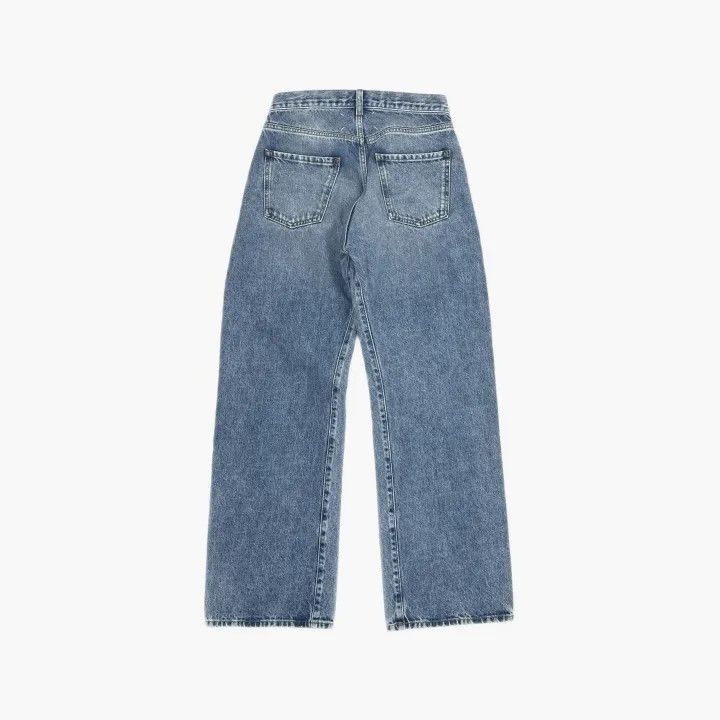 Maison Margiela Maison Margiela Blue Wide Leg Destructed Jeans 0079 Size 38" / US 16 / IT 52 - 3 Thumbnail