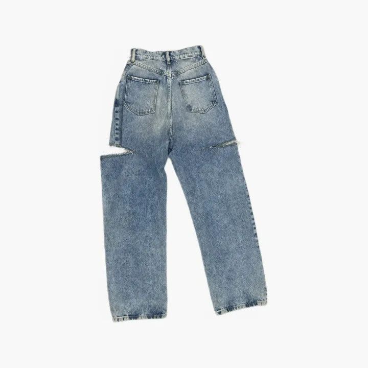 Maison Margiela Maison Margiela Distressed High-Waisted Denim Pants 0079 Size 36" / US 14 / IT 50 - 3 Thumbnail