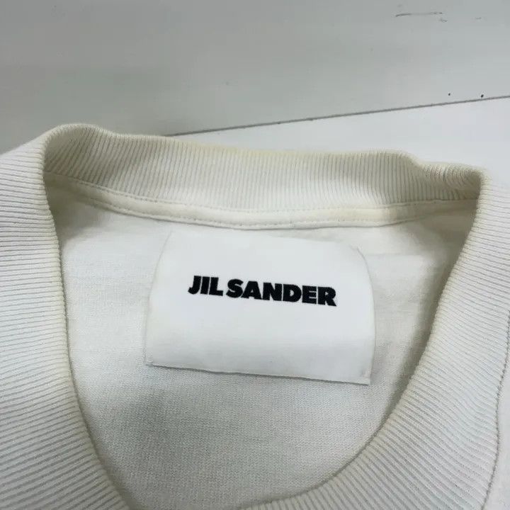 Jil Sander JIL SANDER FW22 Logo Print Short Sleeve T-Shirt 0079 Size L / US 10 / IT 46 - 4 Thumbnail