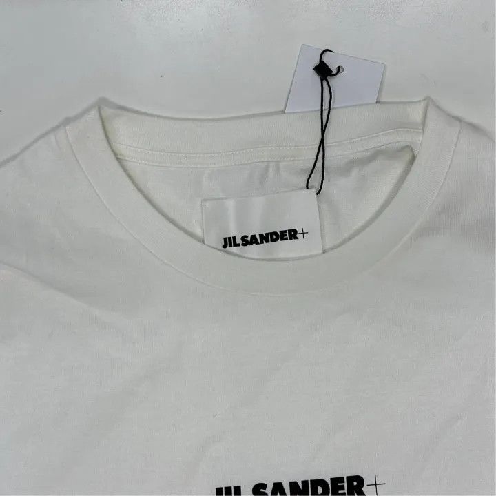 Jil Sander JIL SANDER Women's White Printed T-Shirt 0079 Size L / US 10 / IT 46 - 6 Thumbnail