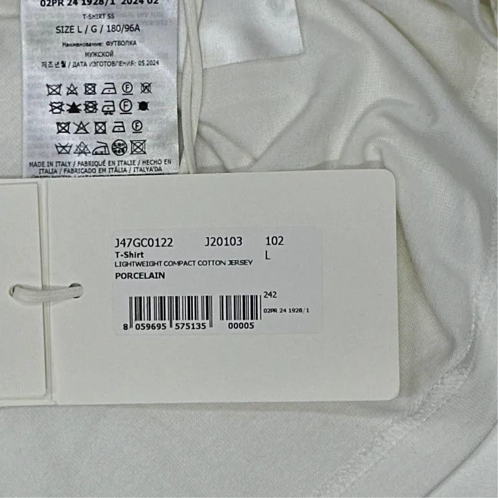 Jil Sander JIL SANDER Women's White Printed T-Shirt 0079 Size L / US 10 / IT 46 - 2 Thumbnail