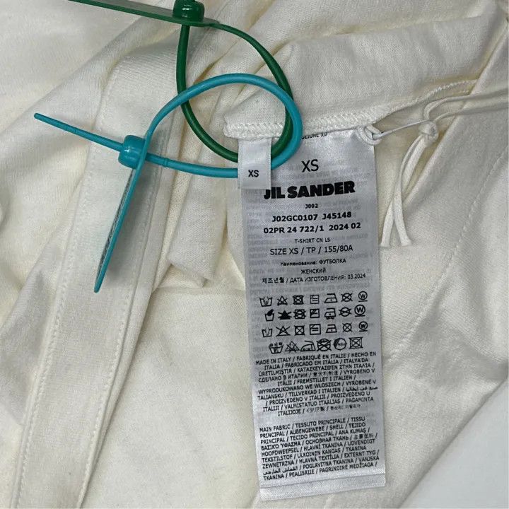Jil Sander JIL SANDER FW24 Letter Long Sleeve Shirt 0079 Size XS / US 0-2 / IT 36-38 - 3 Thumbnail