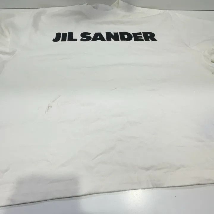 Jil Sander JIL SANDER Logo Print Short Sleeve T-Shirt 0079 Size M / US 6-8 / IT 42-44 - 7 Thumbnail