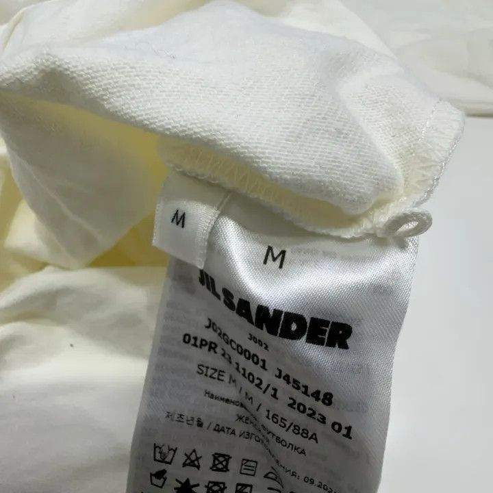 Jil Sander JIL SANDER Logo Print Short Sleeve T-Shirt 0079 Size M / US 6-8 / IT 42-44 - 4 Thumbnail