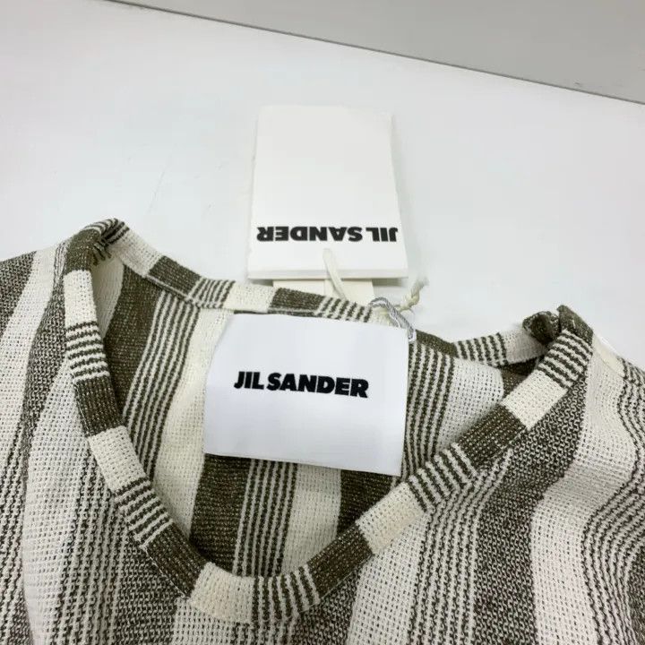Jil Sander JIL SANDER Striped Loose Fit T-Shirt for Women 0079 Size S / US 4 / IT 40 - 5 Thumbnail