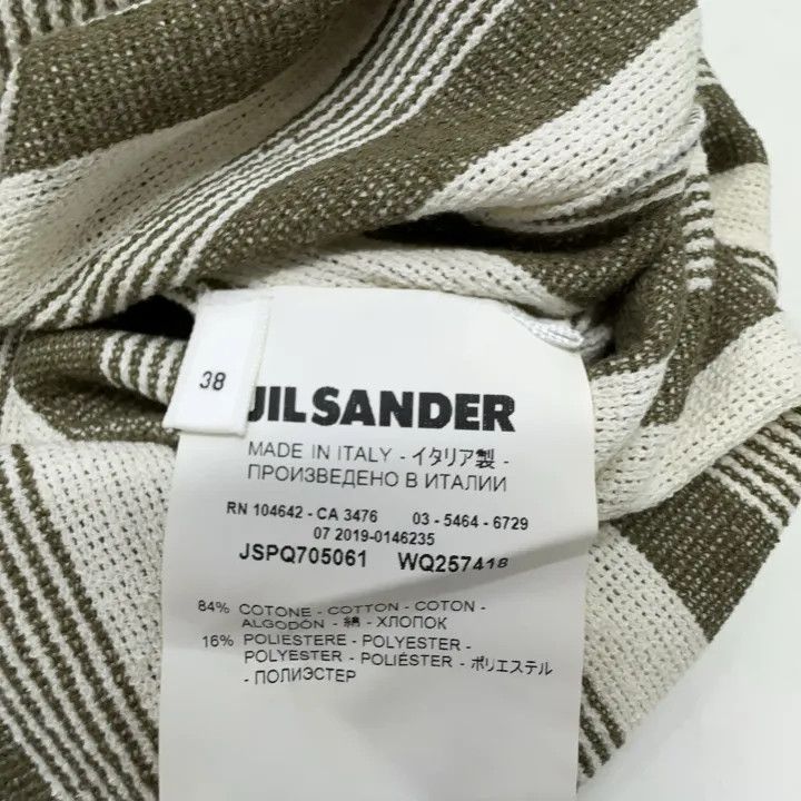 Jil Sander JIL SANDER Striped Loose Fit T-Shirt for Women 0079 Size S / US 4 / IT 40 - 4 Thumbnail