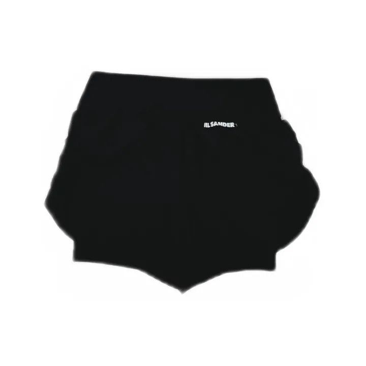 Jil Sander JIL SANDER SS22 Black Layered Shorts 0079 Size 22" - 2 Thumbnail