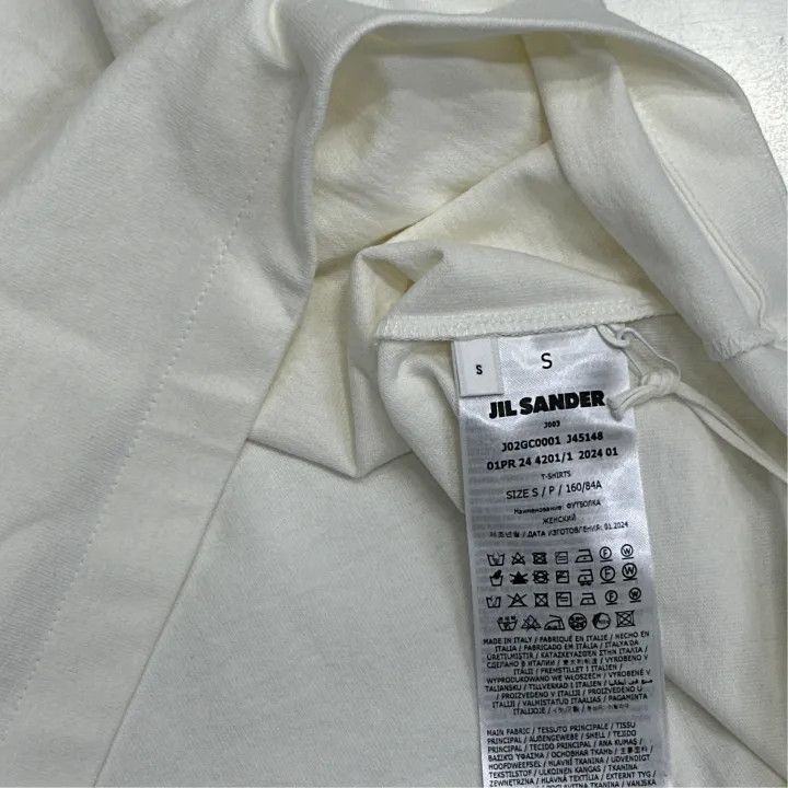 Jil Sander JIL SANDER Logo Print Short Sleeve T-Shirt 0079 Size S / US 4 / IT 40 - 3 Thumbnail