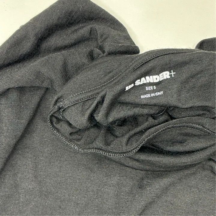 Jil Sander JIL SANDER Black Roll Neck Long Sleeve Knit Top 0079 Size S / US 4 / IT 40 - 3 Thumbnail