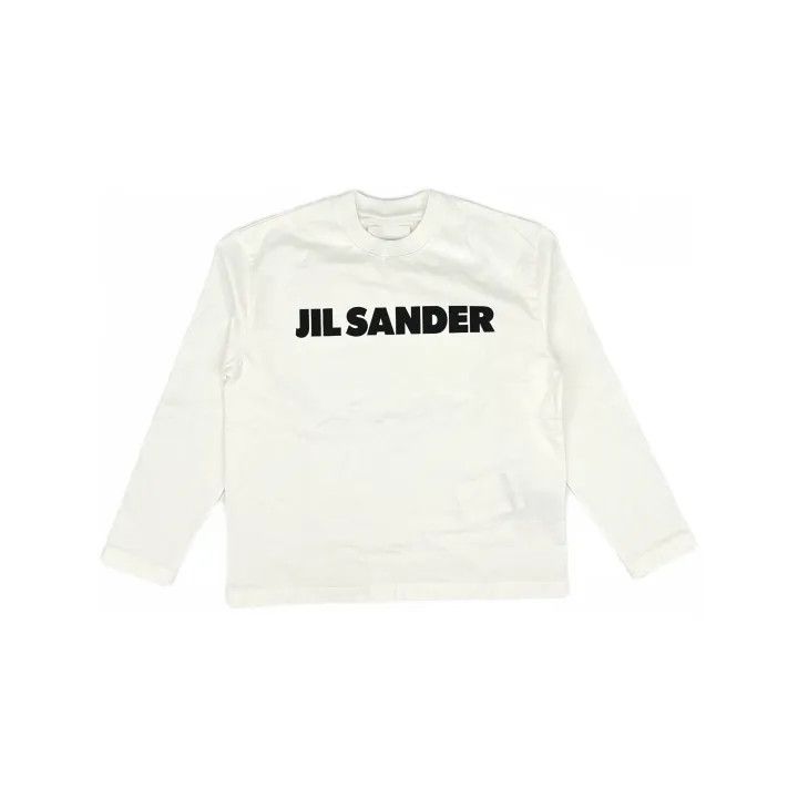 Jil Sander JIL SANDER White Long Sleeve T-Shirt for Women 0079 Size S / US 4 / IT 40 - 2 Thumbnail