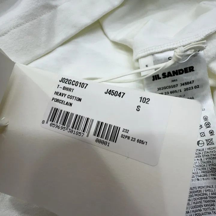 Jil Sander JIL SANDER White Long Sleeve T-Shirt for Women 0079 Size S / US 4 / IT 40 - 5 Thumbnail