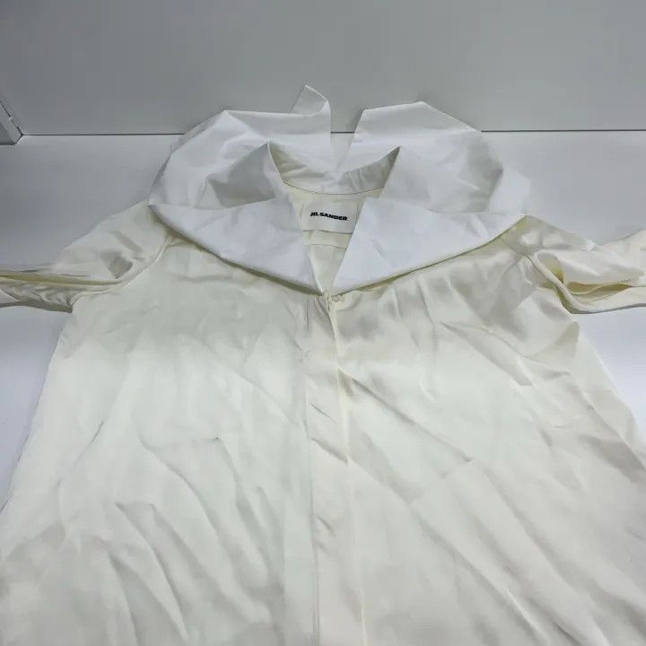 Jil Sander JIL SANDER SS23 Casual V-Neck Long Sleeve Shirt 0079 Size XS / US 0-2 / IT 36-38 - 9 Thumbnail
