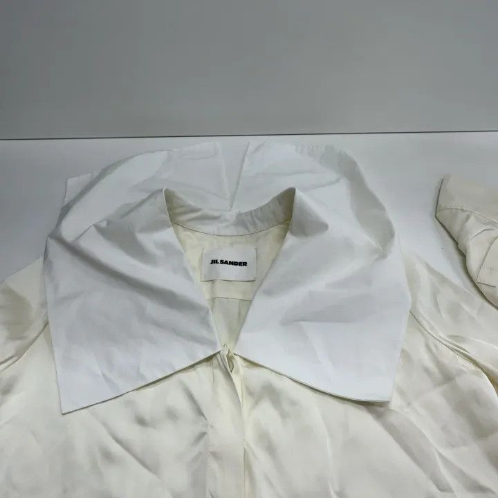 Jil Sander JIL SANDER SS23 Casual V-Neck Long Sleeve Shirt 0079 Size XS / US 0-2 / IT 36-38 - 7 Thumbnail