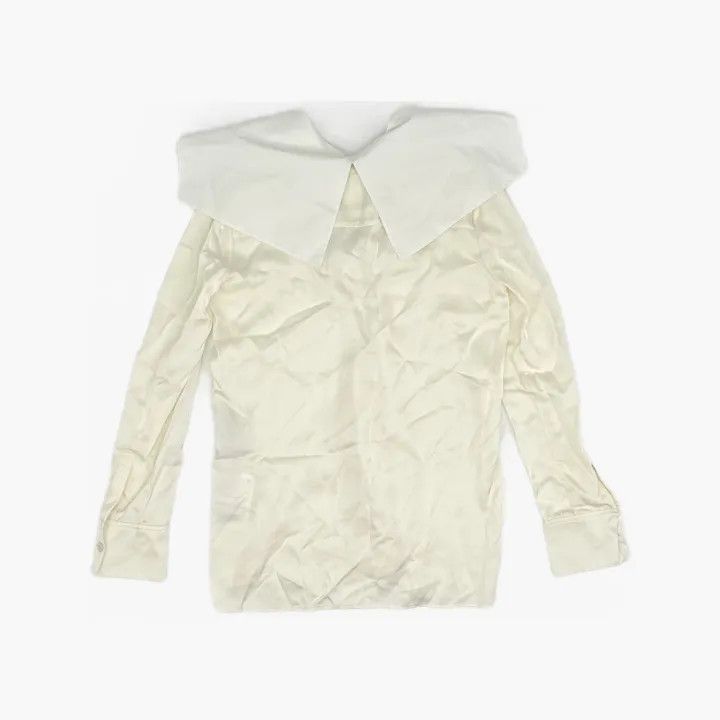 Jil Sander JIL SANDER SS23 Casual V-Neck Long Sleeve Shirt 0079 Size XS / US 0-2 / IT 36-38 - 3 Thumbnail